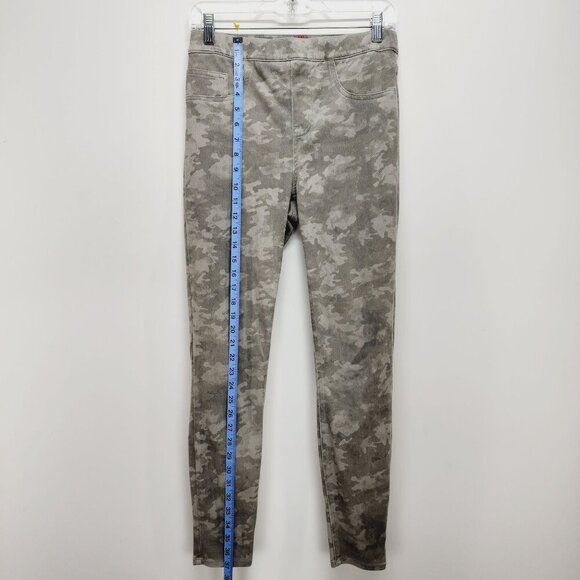 New Spanx Jean-ish Ankle Leggings Stone Wash Camo Pull On Stretch Medium Pants - Picture 5 of 11